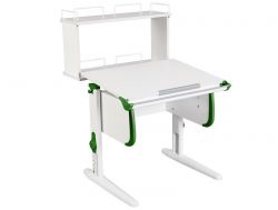 Парта СУТ.24-01-Д белый с зеленым