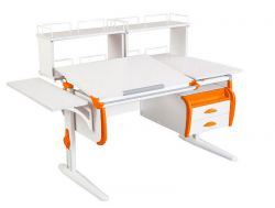 Парта СУТ.25-05-Д2 белый с оранжевым
