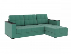 Диван угловой Атлант без столика велюр Neo 23 зеленый