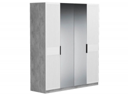 Шкаф Бержер 4 двери с двумя зеркалами