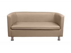 Диван бежевый кожаный Марс