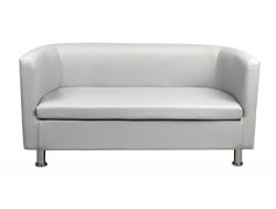 Диван белый кожаный Марс