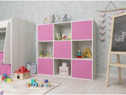 Стеллаж Джери винтерберг-розовый