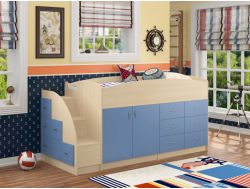 Кровать Дюймовочка 4 Голубой