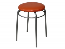 Табурет круглый с кольцом ДХ-11 цвет апельсин