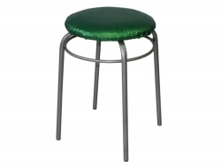 Табурет круглый с кольцом ДХ-11 цвет изумруд