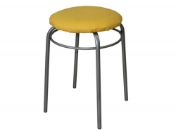 Табурет круглый с кольцом ДХ-11 цвет желтый