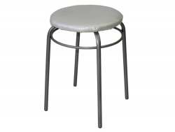 Табурет круглый с кольцом ДХ-11 цвет жемчуг