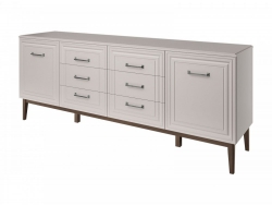 Комод 6 ящиков 2 двери Гориция Льняной