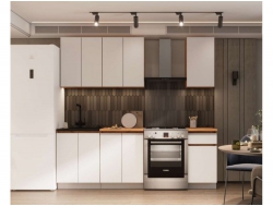 Кухонный гарнитур Гретта ЛДСП 1600 мм Дуб Вотан-Белый