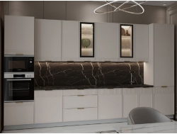 Кухня Берта МДФ фасад Светлый Мокко