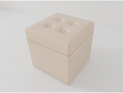 Пуф Квадрат 01ПФКВ Бежевый велюр