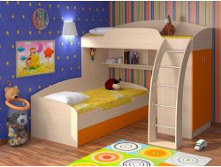 Кровать Соня 1-2 Оранжевый