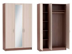 Шкаф 3-х створчатый Басса ШК 553 ясень