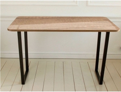 Стол Экси-макс 1300*750 мм дуб каньон/опора металл черный