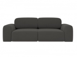 Диван прямой Сунне Серый велюр