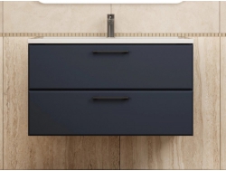 Тумба с раковиной Uperwood Foster черная 90 см
